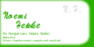 noemi hepke business card